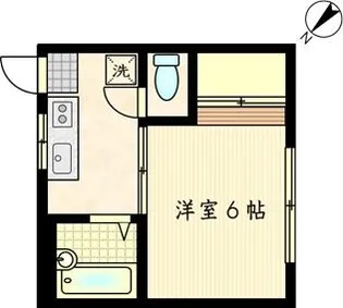 タウンハイツ新子安【1階】の間取り