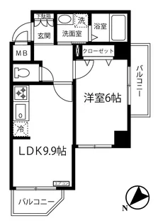 Salida仲町台/サリーダ仲町台【6階】の間取り