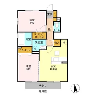 コルテシモ【1階】の間取り
