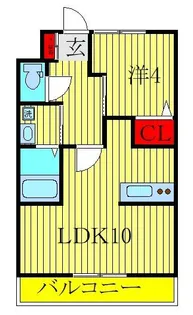 Ritz Elamica【1階】の間取り