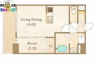 MODERN PALAZZO 長崎Central【7階】の間取り