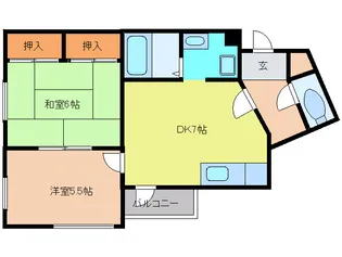 ランチョス覚王山【5階】の間取り