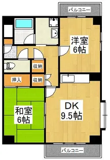 フレアつつじヶ丘【3階】の間取り