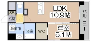 アストラルグラミ阿倍野(アベノ)【7階】の間取り