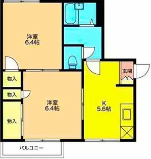 フレグランスA【2階】の間取り