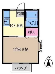 ハイツアキバ【2階】の間取り