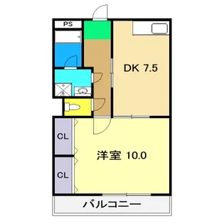 Lattice南竹島【3階】の間取り