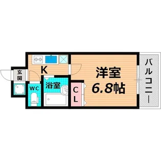 ル クレール今福【6階】の間取り