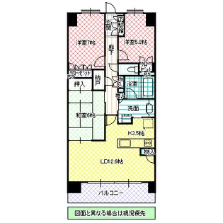 S-FORT水戸中央【12階】の間取り