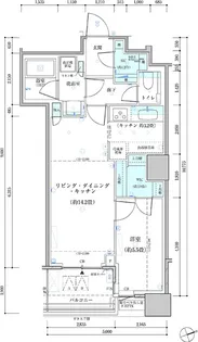 パークタワー勝どき サウス棟【16階】の間取り