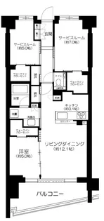 シティテラス文京小石川【3階】の間取り