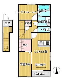 カルムSS【2階】の間取り