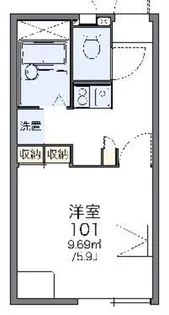 レオパレスサクシード【1階】の間取り