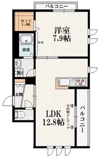 メゾン ド ボヌール【3階】の間取り