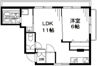 シャルマン赤坂【3階】の間取り