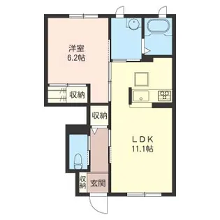メゾンヨコマチ【1階】の間取り