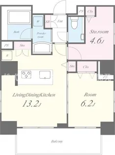 PARK RESIDENCE HARAJUKU【3階】の間取り