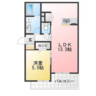 LA PACE川名【2階】の間取り