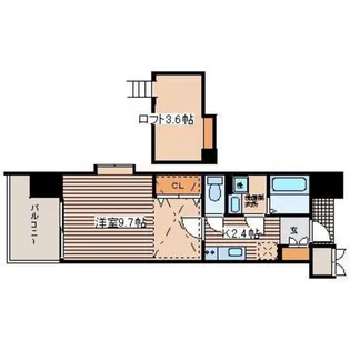 アイステージ十日市【8階】の間取り