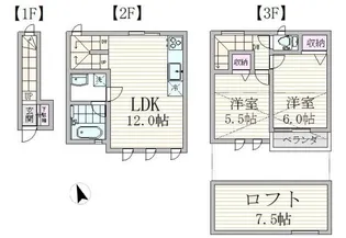 フレイズ加賀【1階】の間取り
