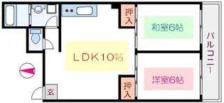 あづまマンション【6階】の間取り