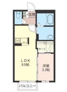 ヴィルフォーレII【1階】の間取り