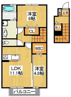 グレイスコート【2階】の間取り