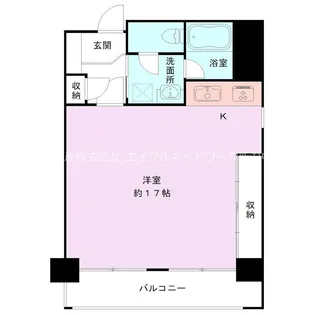 ロンドベル万代【7階】の間取り