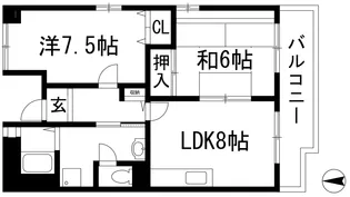 アルビス伊丹千僧7号棟【1階】の間取り