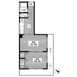 田口マンション【3階】の間取り