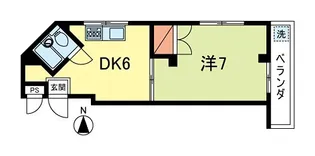 ハイブリッヂ【3階】の間取り