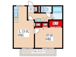 ア-バンライフA【1階】の間取り