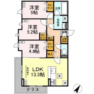 Belle・Grace【2階】の間取り