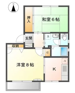 ノースポートB【1階】の間取り