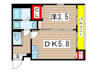 レガリアーレ亥鼻【3階】の間取り