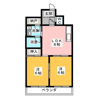 リバーベル【2階】の間取り