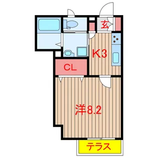 マンチェスター習志野台【1階】の間取り