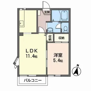 メサ・フォレストI【2階】の間取り