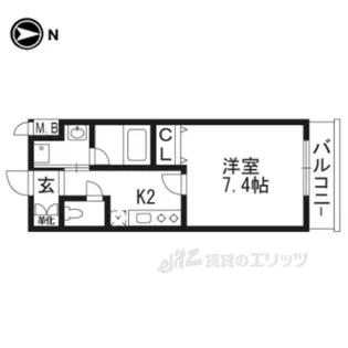ベラジオ京都壬生WESTGATE【1階】の間取り