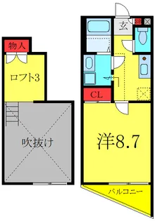 AZUL KAWAGUCHI【3階】の間取り