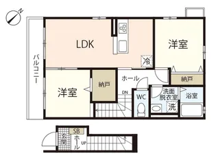 メゾン牛田本町【2階】の間取り