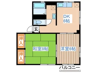 シティハイムパティオ【2階】の間取り