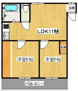 メゾン古馬場【4階】の間取り