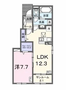 アルドーレII【1階】の間取り