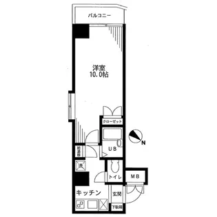 ステージファースト三宿【9階】の間取り