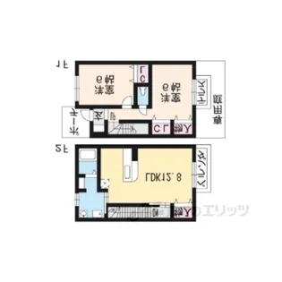 サルドセジュール【1階】の間取り