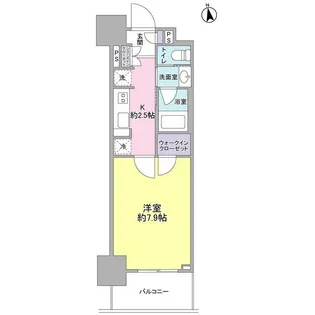 スタイリオ品川中延【8階】の間取り