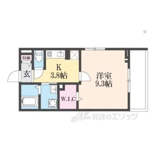 ハイドレンジアくずは【1階】の間取り
