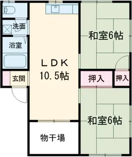 コーポ山本【1階】の間取り