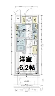 エステムコートディアシティWEST【2階】の間取り